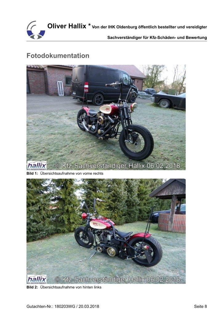 Harley Davidson Wertgutachten Teil 8